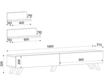 Load image into Gallery viewer, Bari Entertainment Center for TVs up to 70''
