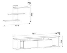 Load image into Gallery viewer, Parma Entertainment Center for TVs up to 70&#39;&#39;
